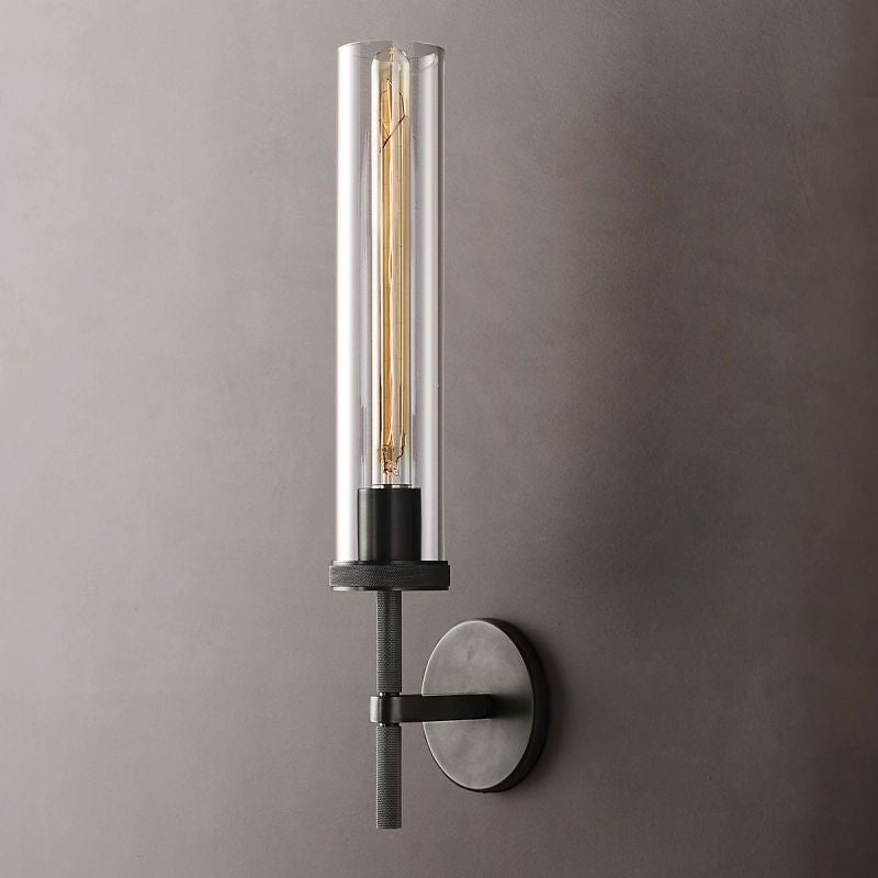 Lambert Cylindrical Glass Wall Sconce