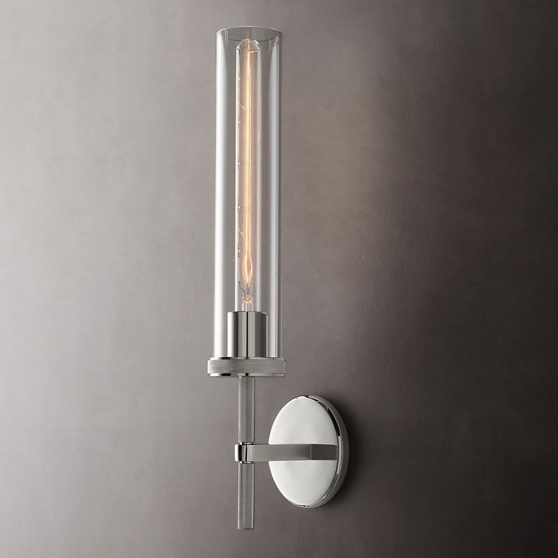Lambert Cylindrical Glass Wall Sconce