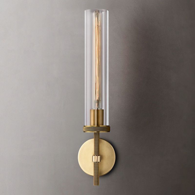 Lambert Cylindrical Glass Wall Sconce