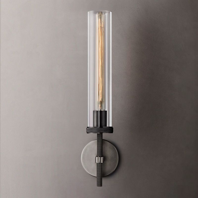 Lambert Cylindrical Glass Wall Sconce