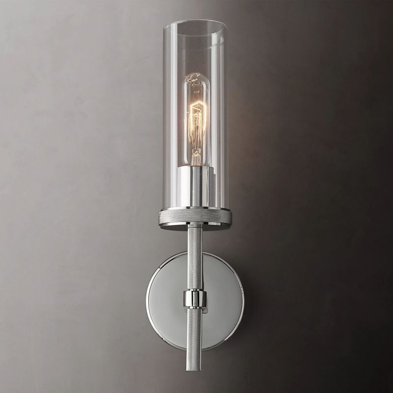 Lambert Cylindrical Glass Wall Sconce