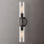 Lambert Cylindrical Glass Double Wall Sconce