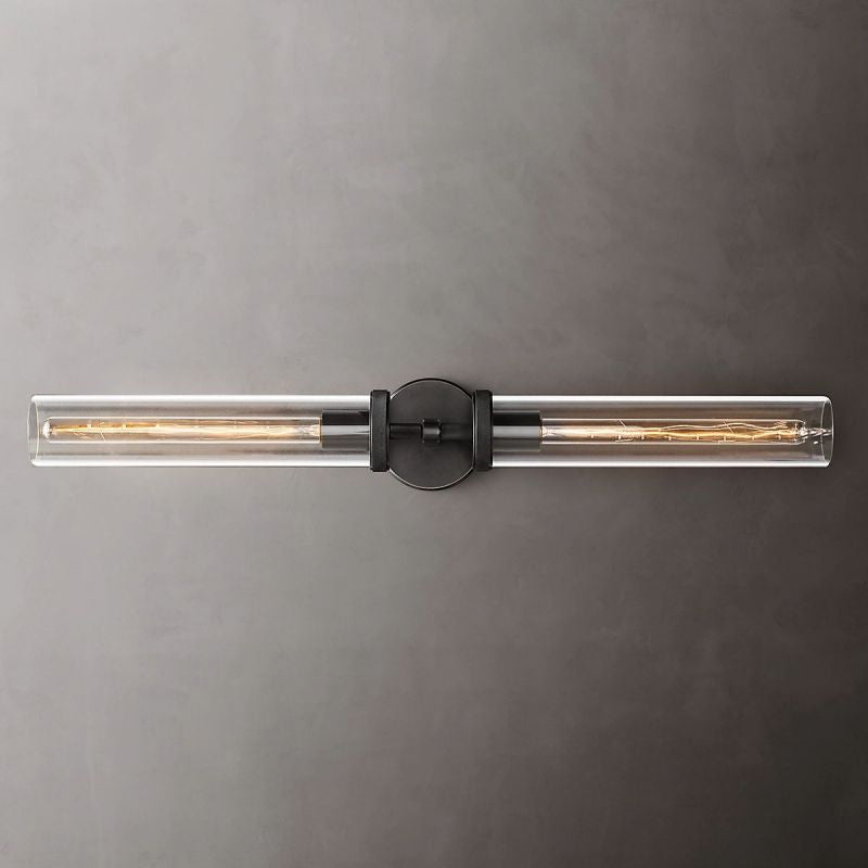 Lambert Cylindrical Glass Double Wall Sconce