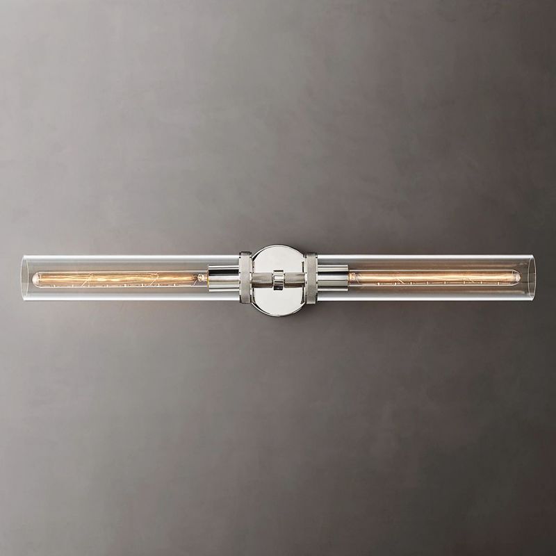 Lambert Cylindrical Glass Double Wall Sconce