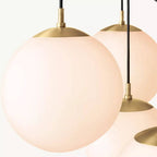 Aurella Globe Float Suspended Chandelier 62"