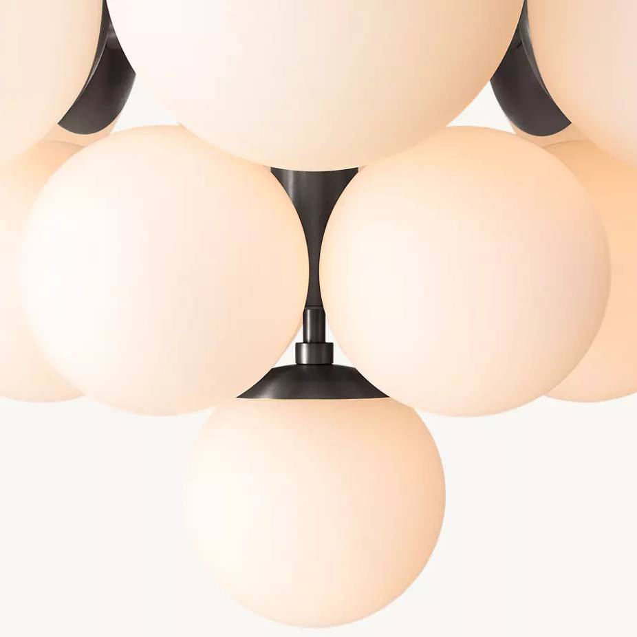 Aurella Globe Float Cluster Chandelier 27"