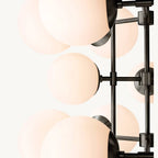 Aurella Globe Float Tall Chandelier 32"