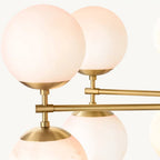 Aurella Globe Float Linear Chandelier 52"