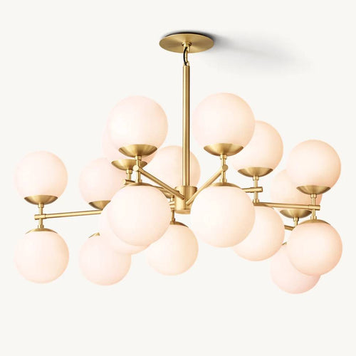 Aurella Globe Float Linear Chandelier 52"