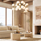 Aurella Globe Float Linear Chandelier 52"
