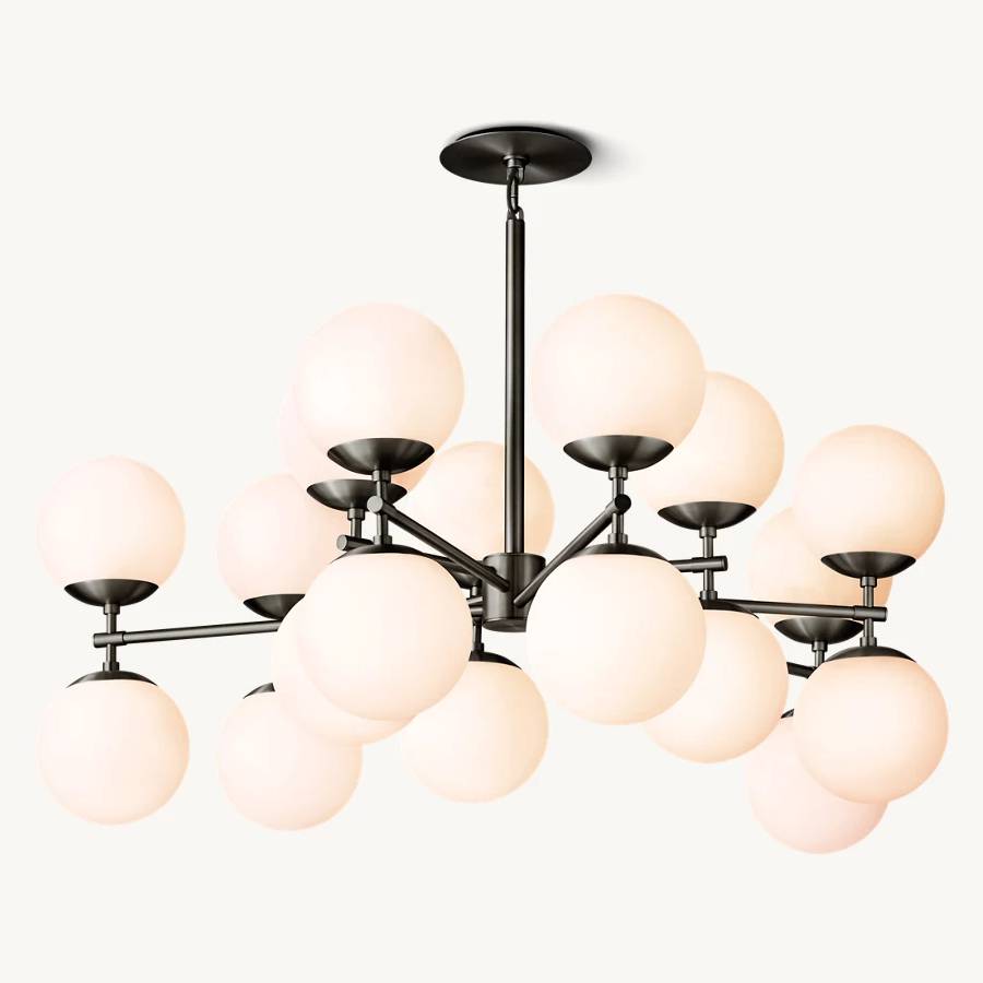 Aurella Globe Float Linear Chandelier 52"