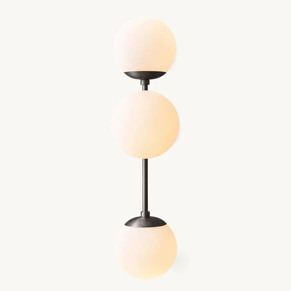 Aurella Globe Float Triple Wall Sconce