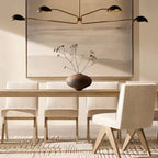 Convessi Sculpted Flow Linear Chandelier 54"