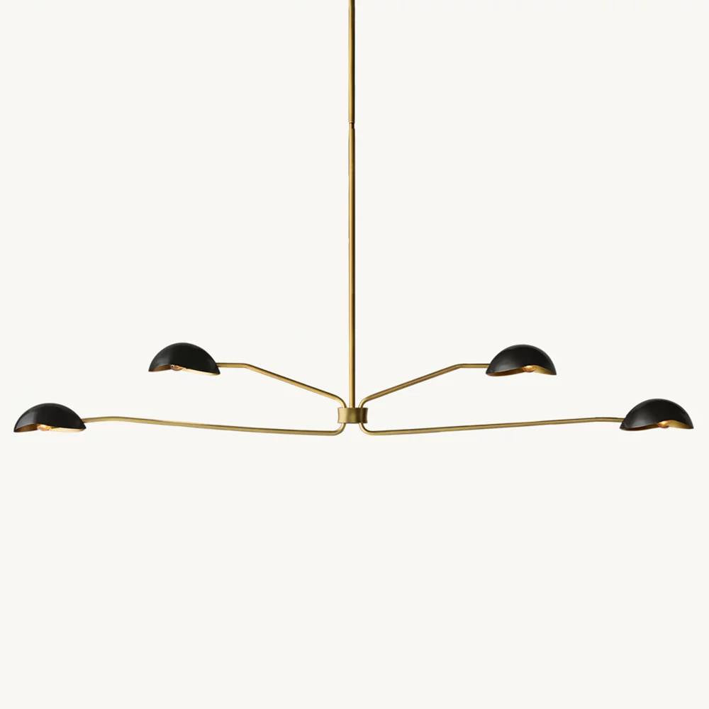 Convessi Sculpted Flow Linear Chandelier 72"