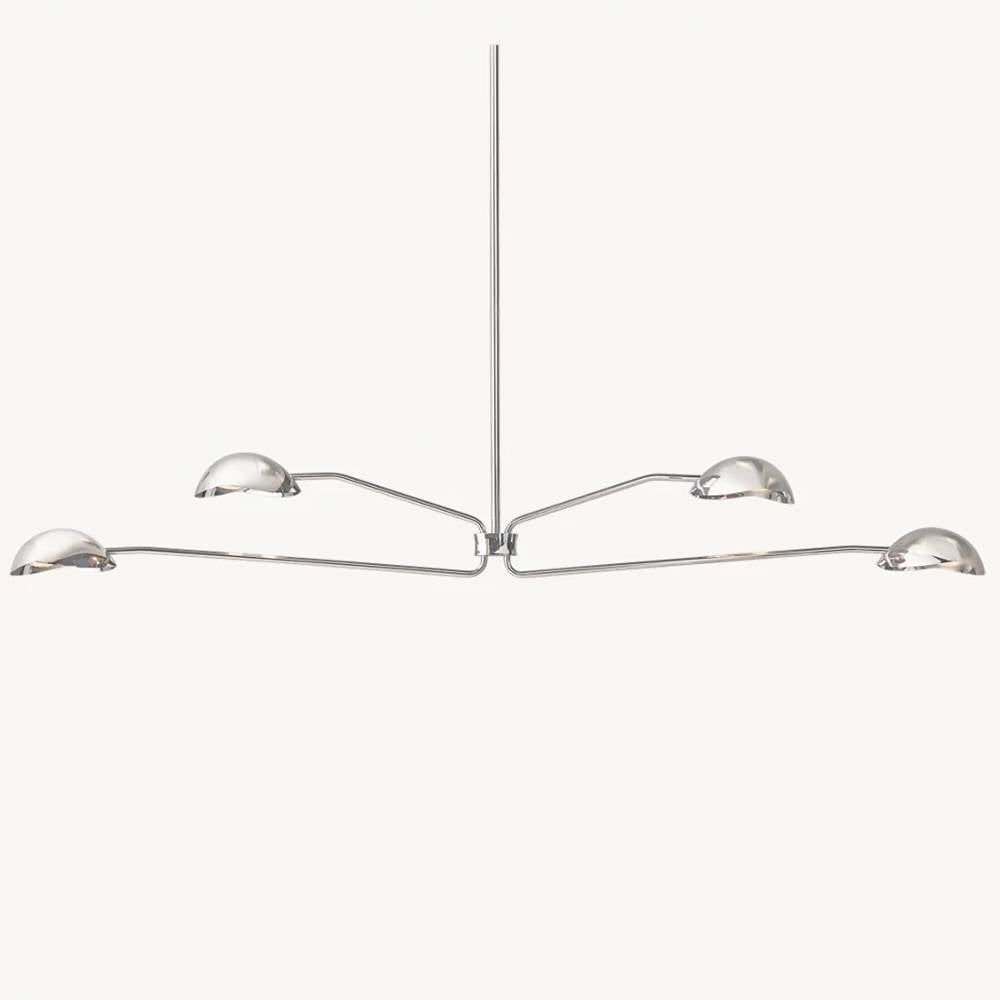 Convessi Sculpted Flow Linear Chandelier 72"