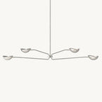 Convessi Sculpted Flow Linear Chandelier 72"
