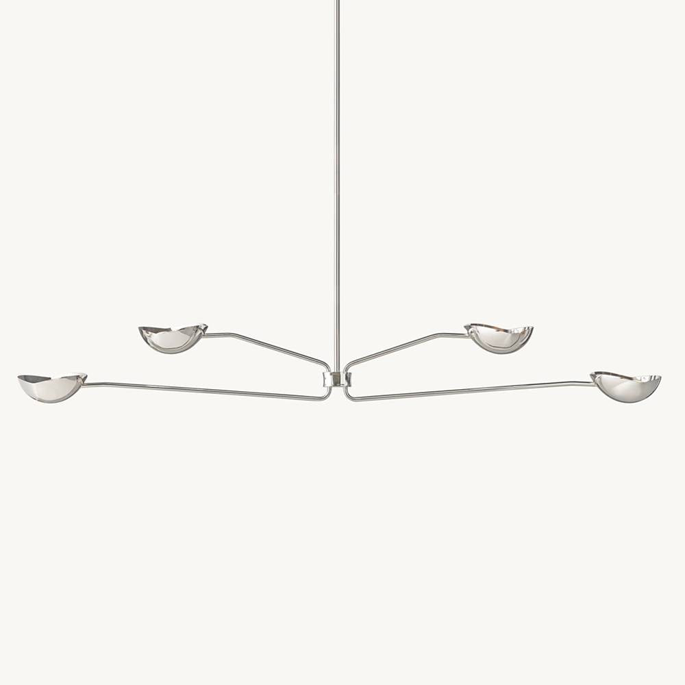 Convessi Sculpted Flow Linear Chandelier 72"