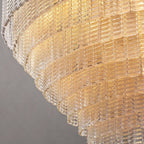 Sirene Draped Glass Round Chandelier 52"