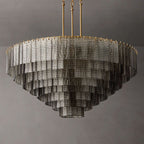 Sirene Draped Glass Round Chandelier 52"
