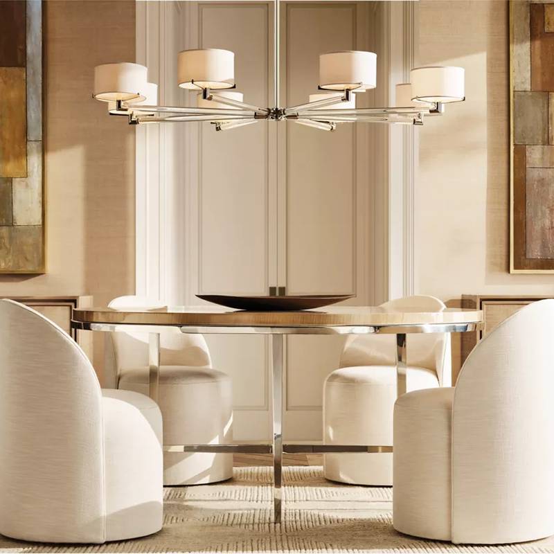 Truman Parallel Contour Round Chandelier 48"