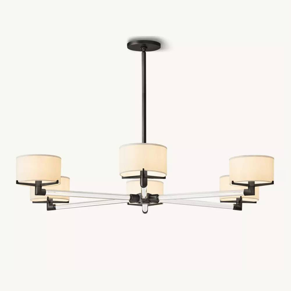 Truman Parallel Contour Round Chandelier 48"