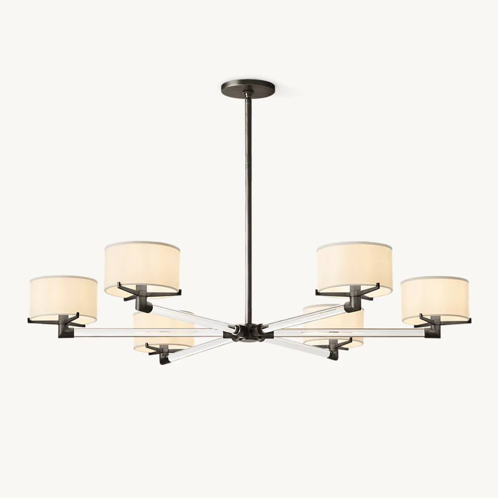 Truman Parallel Contour Round Chandelier 48"
