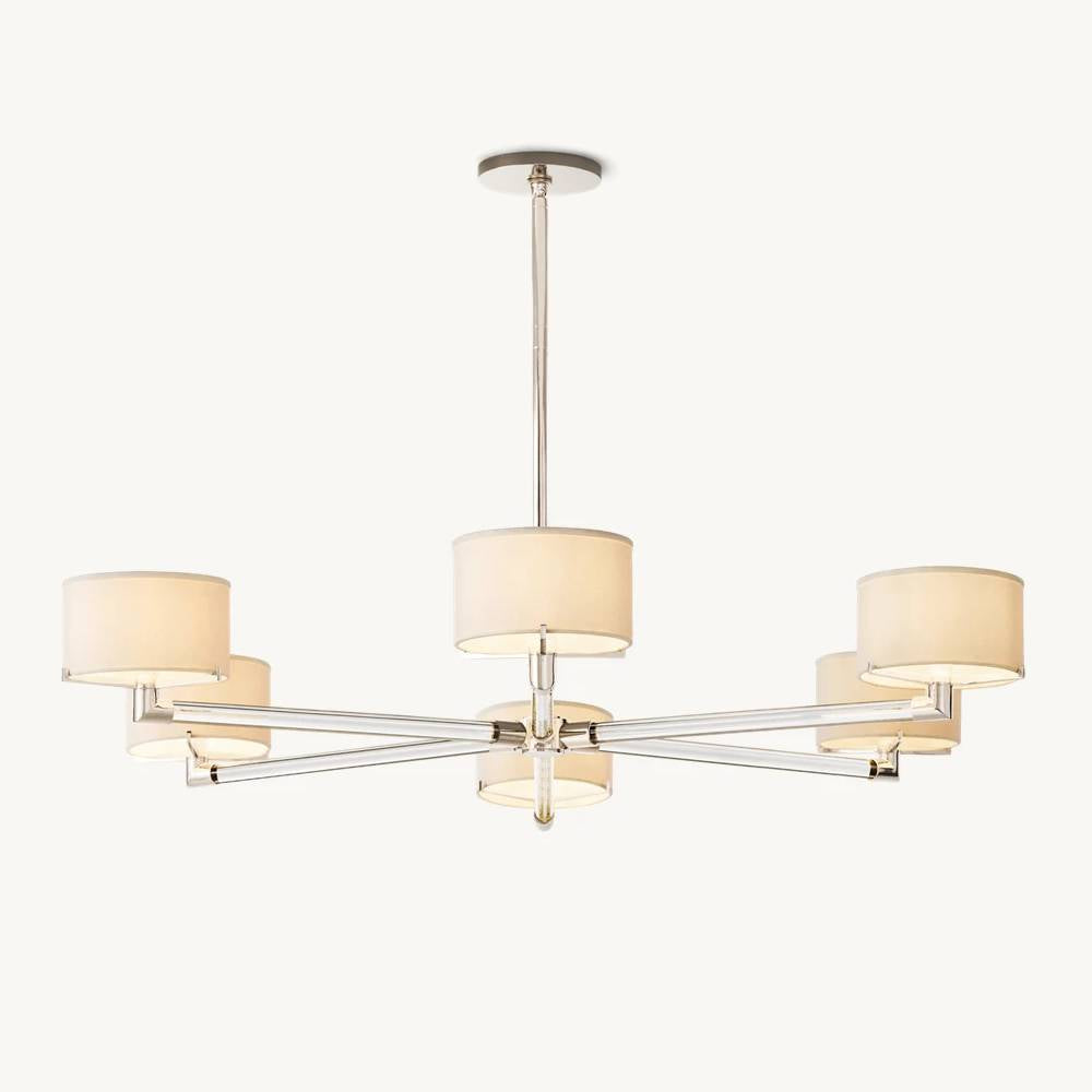 Truman Parallel Contour Round Chandelier 48"