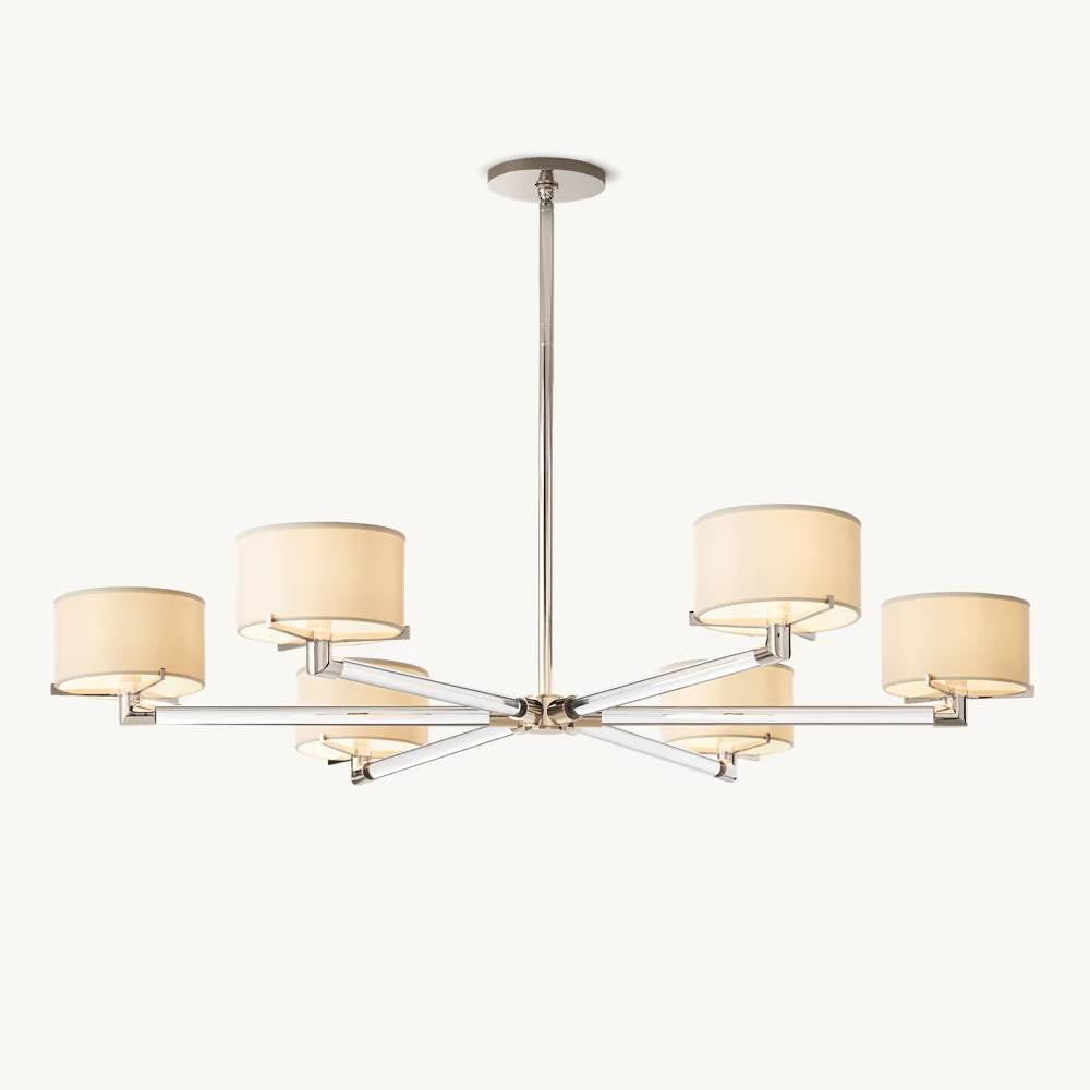 Truman Parallel Contour Round Chandelier 48"