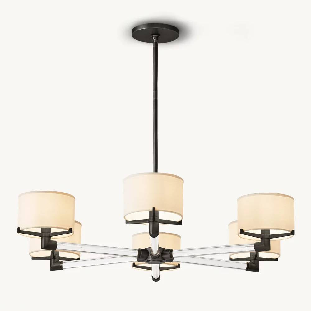 Truman Parallel Contour Round Chandelier 36"