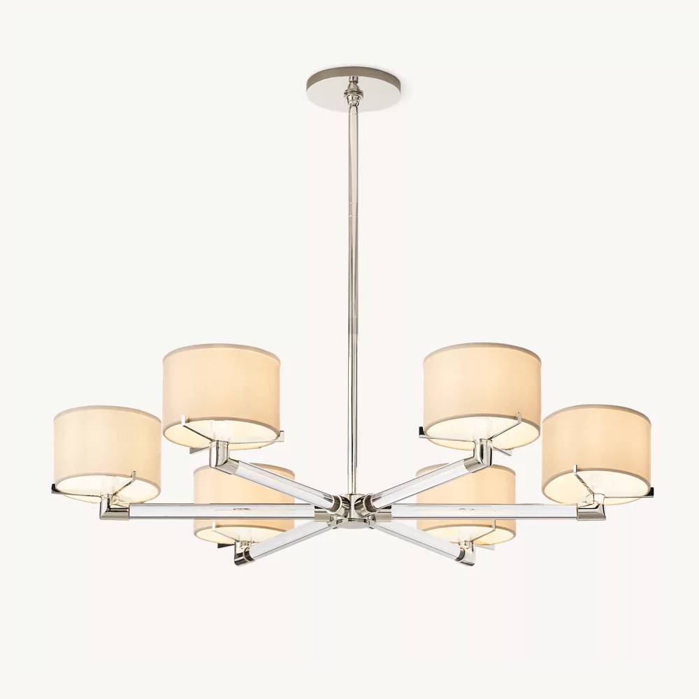 Truman Parallel Contour Round Chandelier 36"