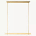 Audubon Sculpt Alabaster Single Bar Linear Chandelier 60"