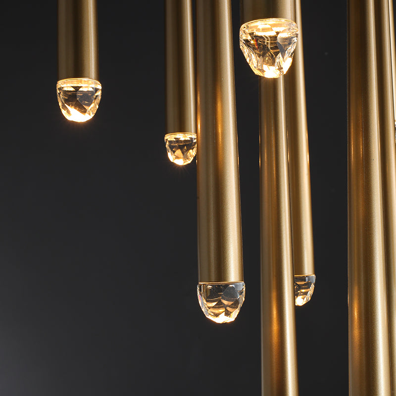 Aquitaine Faceted Cluster Round Chandelier 18"