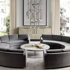 Aquitaine Faceted Cluster Round Chandelier 30"