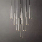 Aquitaine Faceted Cluster Round Chandelier 48"