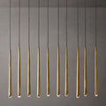 Aquitaine Faceted Cluster Linear Chandelier 48"