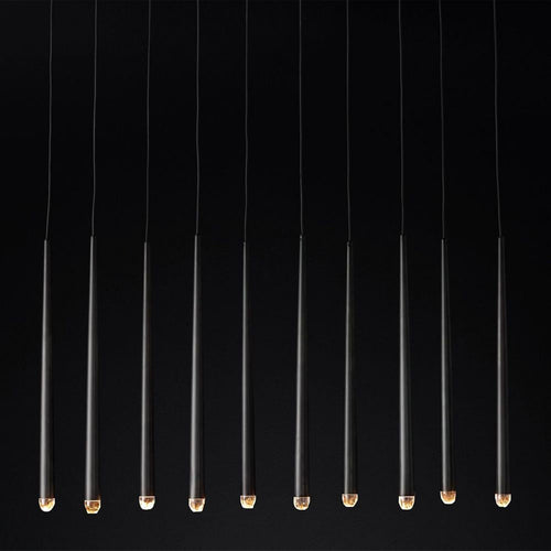 Aquitaine Faceted Cluster Linear Chandelier 48"