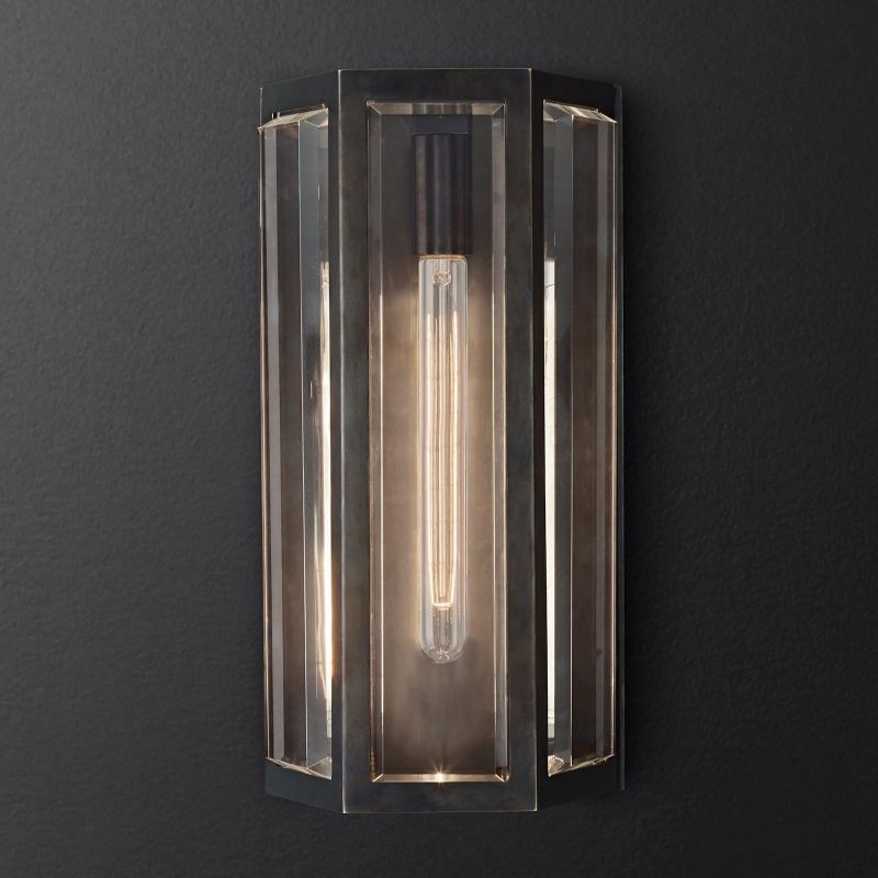 Chevalier Bevel Crystal Wall Sconce