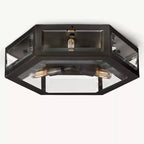 Chevalier Bevel Crystal Flush Mount