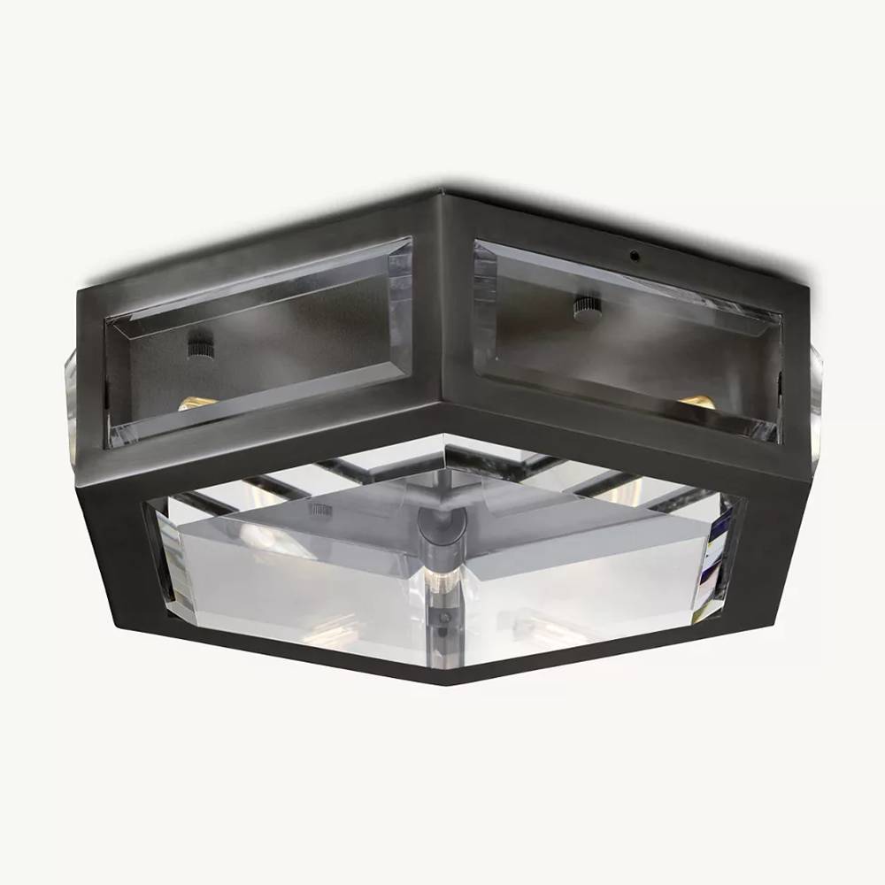 Chevalier Bevel Crystal Flush Mount