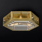 Chevalier Bevel Crystal Flush Mount