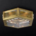 Chevalier Bevel Crystal Flush Mount