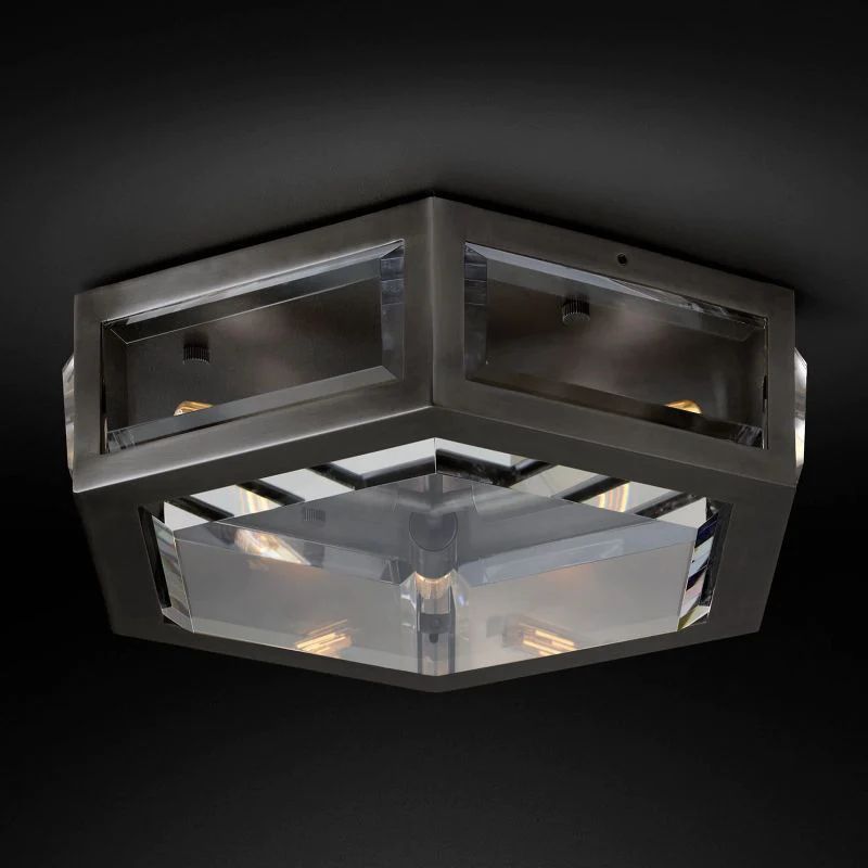 Chevalier Bevel Crystal Flush Mount