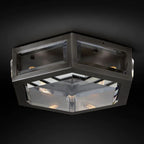 Chevalier Bevel Crystal Flush Mount