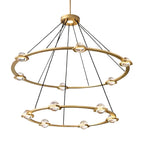 Eclatant Celestial Orbit Two-Tier Round Chandelier 48"