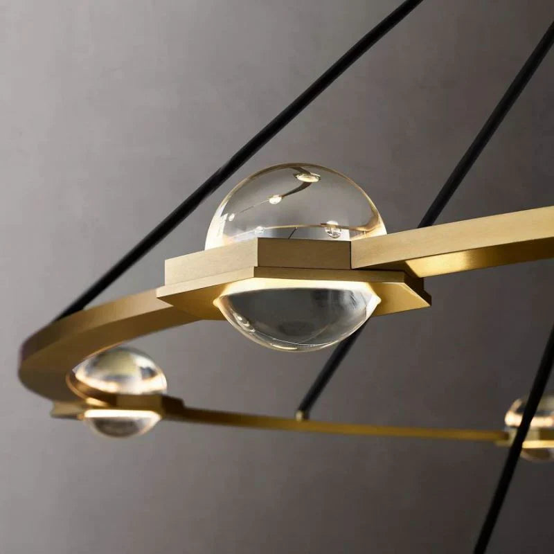 Eclatant Celestial Orbit Two-Tier Round Chandelier 48"