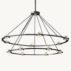 Eclatant Celestial Orbit Two-Tier Round Chandelier 60"