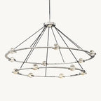 Eclatant Celestial Orbit Two-Tier Round Chandelier 60"