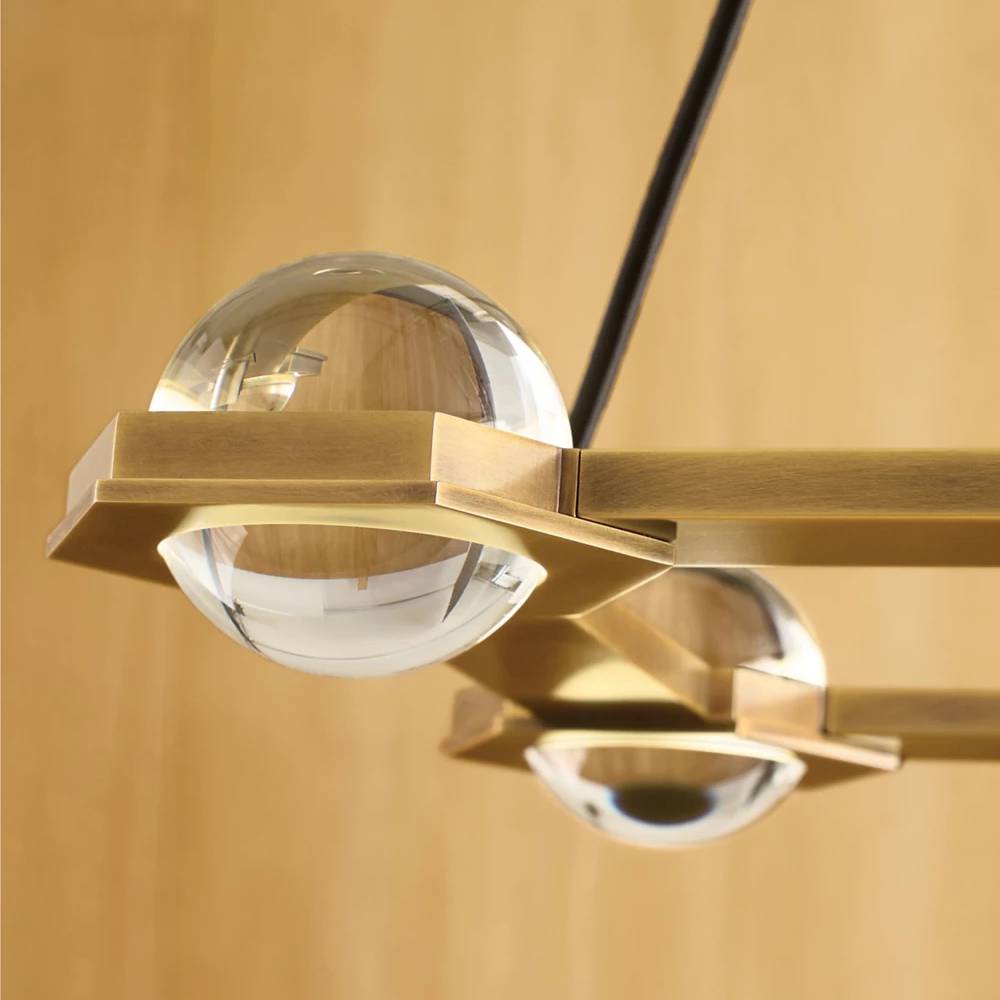 Eclatant Celestial Orbit Rectangular Chandelier 72"