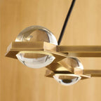 Eclatant Celestial Orbit Rectangular Chandelier 72"