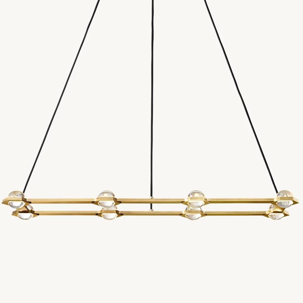 Eclatant Celestial Orbit Rectangular Chandelier 54"